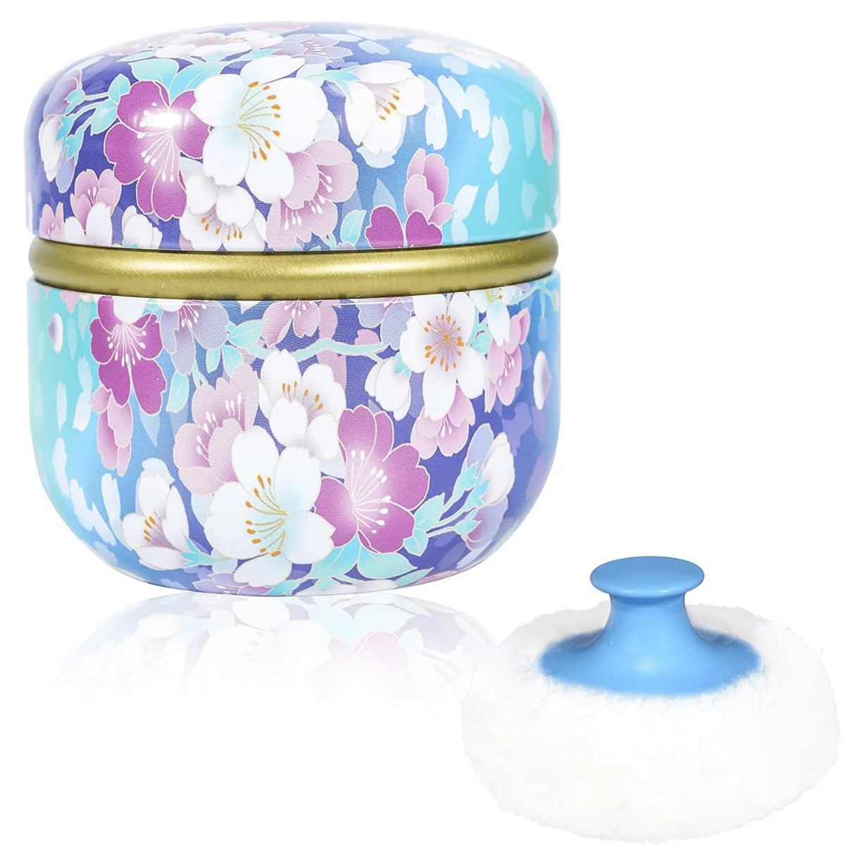 Makeup Puff and Powder Container for Body Dusting Powder Case with Puff fo Women Loose Powder Containers with Puff for Travel