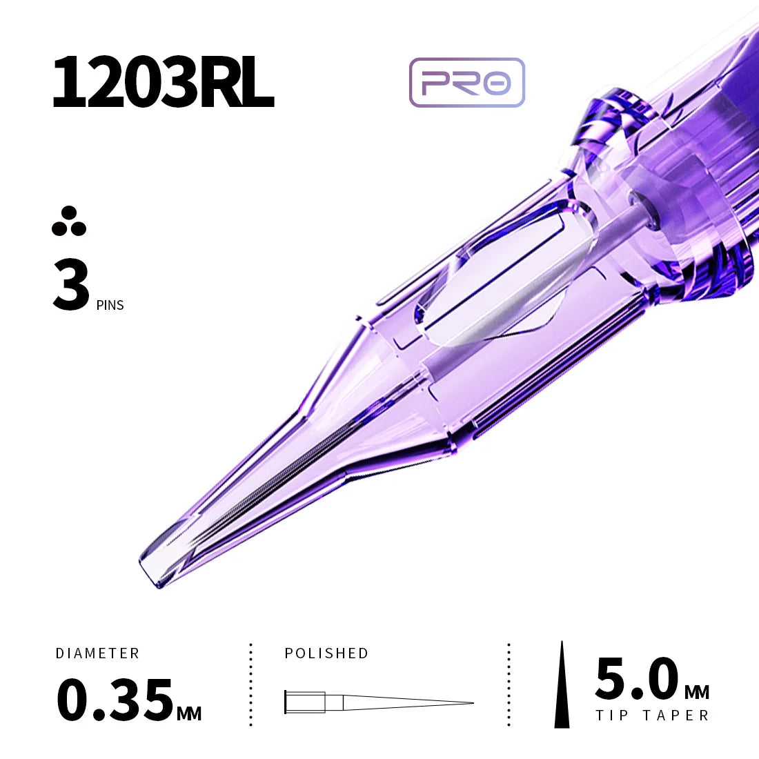 Mast Pro Tattoo Cartridge Needles PMU 1RL 3RL Precision for Tattoo Permanent Makeup Micropigmentation Eyelinver Lips Eyebrows