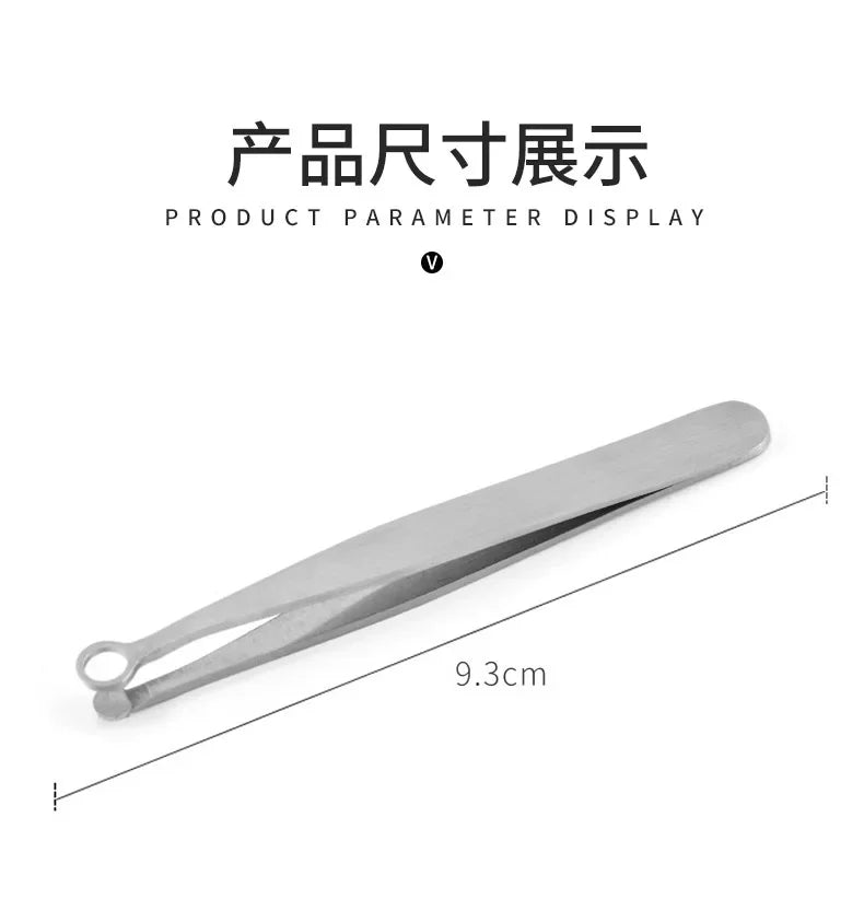 Universal Nose Hair Trimming Tweezers Stainless Steel Eyebrow Nose Hair Cut Manicure Facial Trimming Makeup Scissors Trimmer