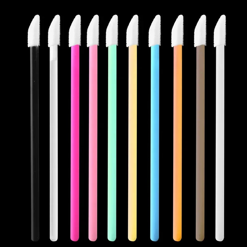 500PCS Disposable Lip Wands Lip Brush Applicators - For Lipstick Gloss - Professional Makeup Tools Wholesale Kit  makeup brushes