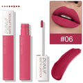 Non Stick Cup Liquid Lipstick Dark Purple Long Lasting Lip Gloss Matte Velvet Finish Resistant To Fading Waterproof Lip Cosmetic