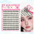 10 Rows of Large Capacity Glue-free False Eyelashes Single Cluster 10-12MM C-curled Natural Self-adhesive false Eyelashes