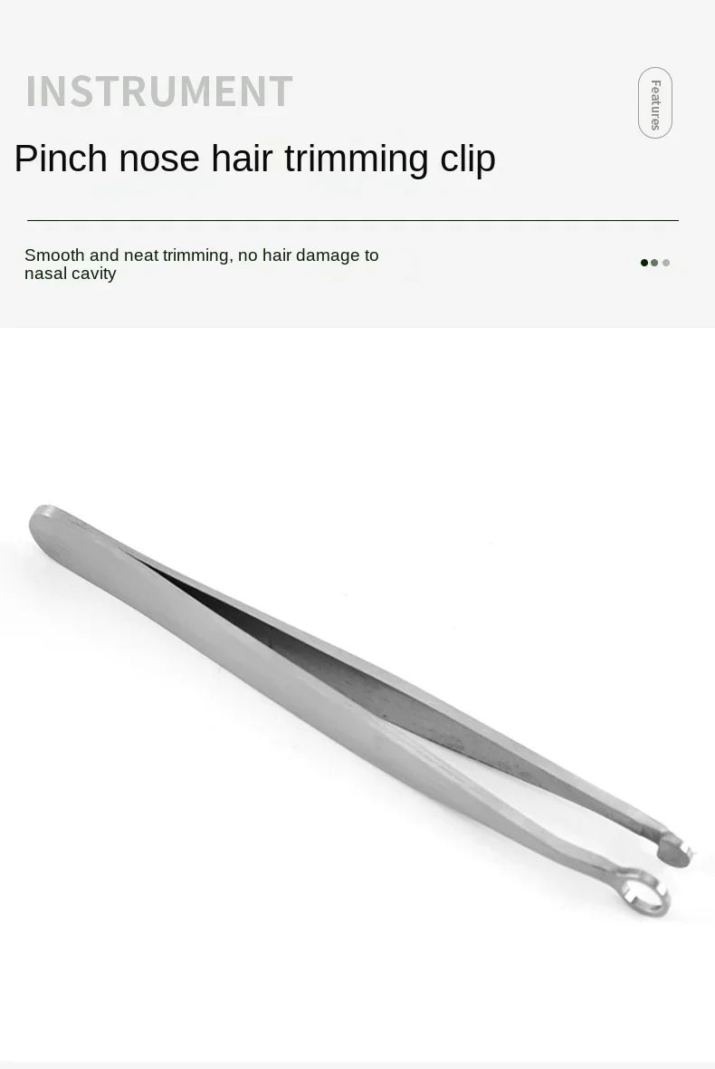 Universal Nose Hair Trimming Tweezers Stainless Steel Eyebrow Nose Hair Cut Manicure Facial Trimming Makeup Scissors Trimmer