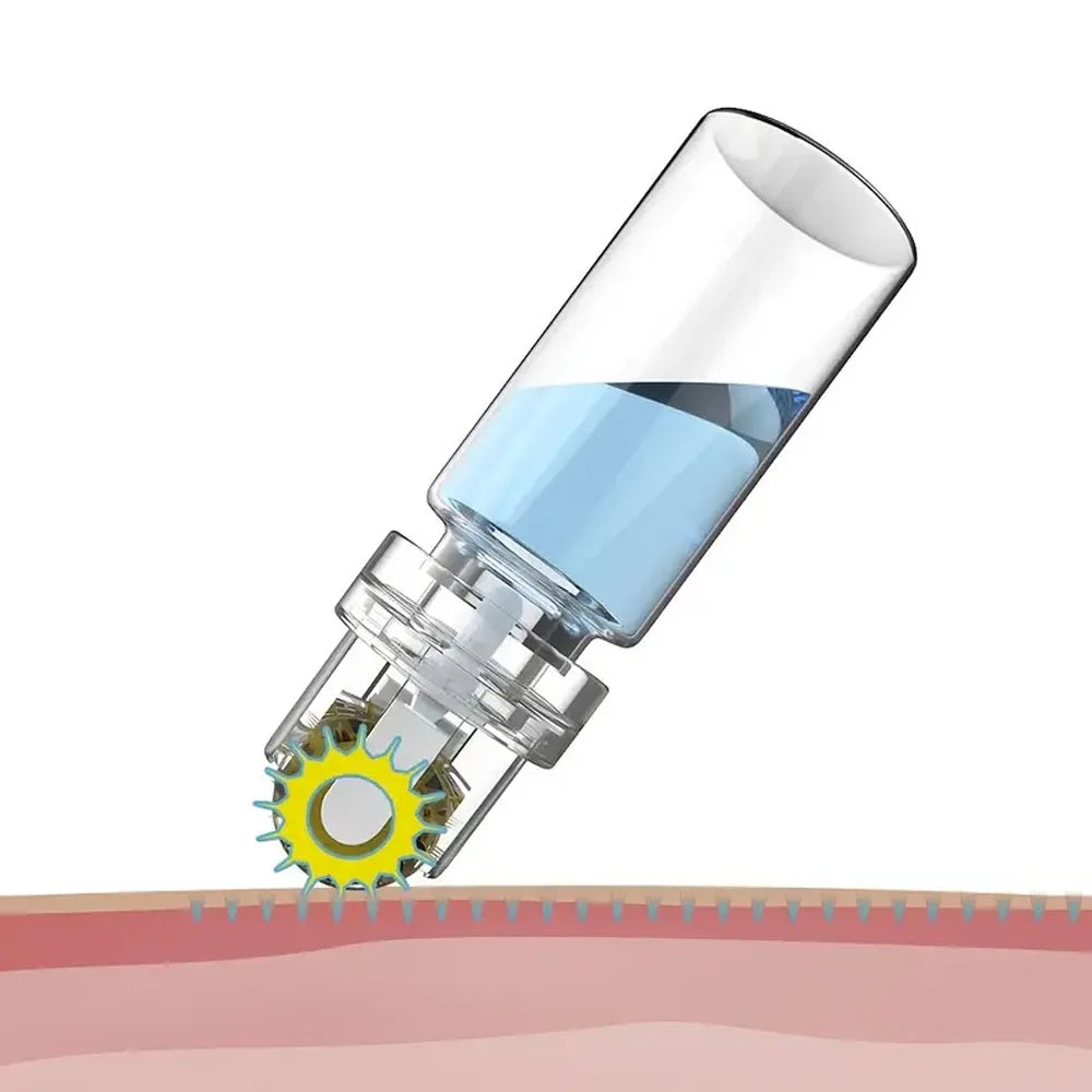 Hydra titanium needle Roller 64 Pins Micro tips Derma needles skin care Anti aging whitening bottle roller serum reusable