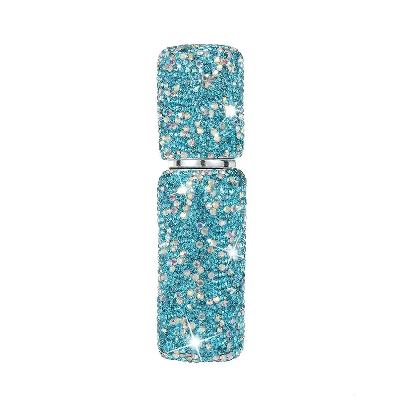 10ml Crystal Perfume Spray Bottle Travel Refillable Bottles Mini Potable Bling Glitter Empty Cosmetic Containers Atomizer Bottle