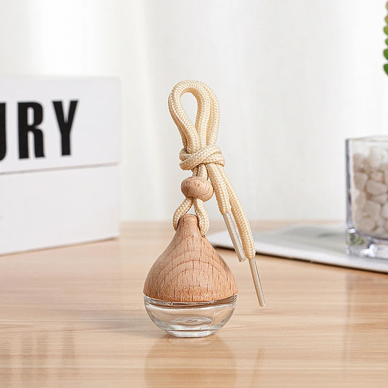 1PC Dyed Square Cap Black Cap Empty Bottle Car Essential Oil Diffuser Fragrance Air Freshener Scent Perfume Bottle Ornament