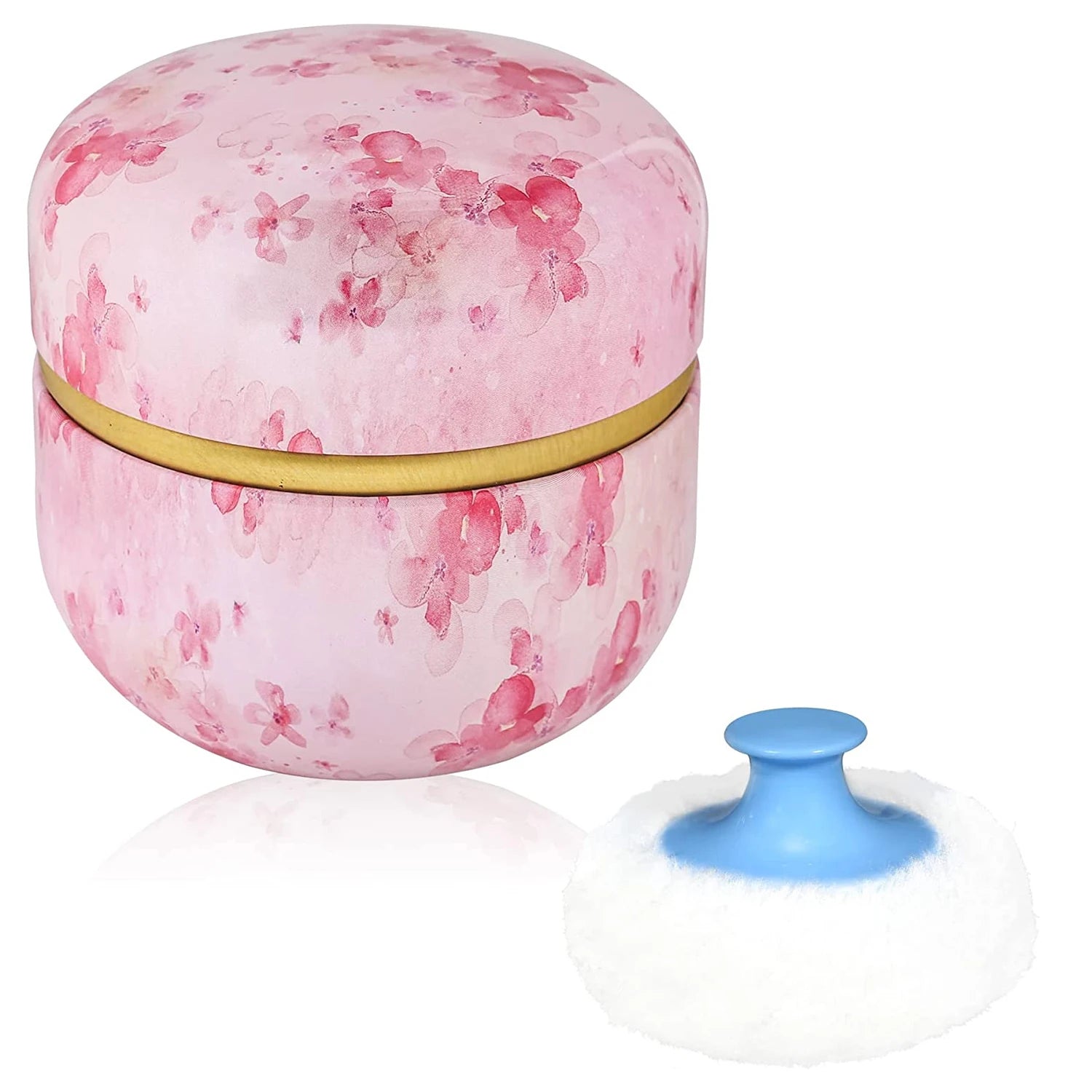 Makeup Puff and Powder Container for Body Dusting Powder Case with Puff fo Women Loose Powder Containers with Puff for Travel