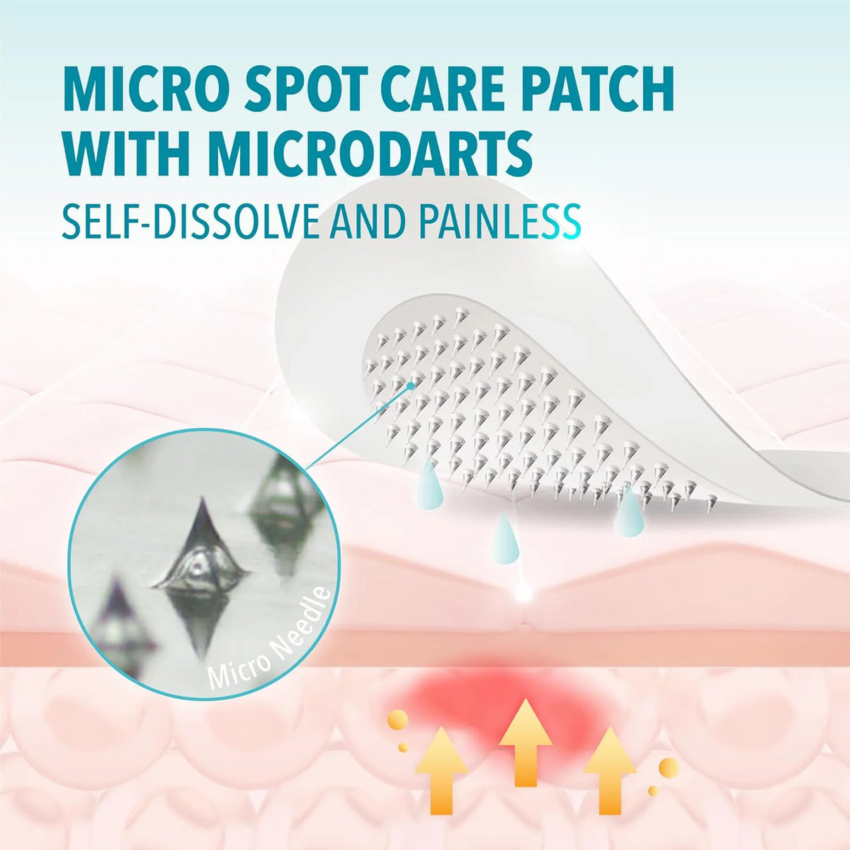 4pcs Nano Microneedle Patches for Effective Skin Tightening And Body Shape Management High Absorption Skin Care