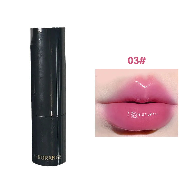Lipstick Red Brown Lipstick Waterproof Moisturizing Mirror Lipstick Lip Gloss Natural Long-Lasting Makeup Valentine's Day Gift