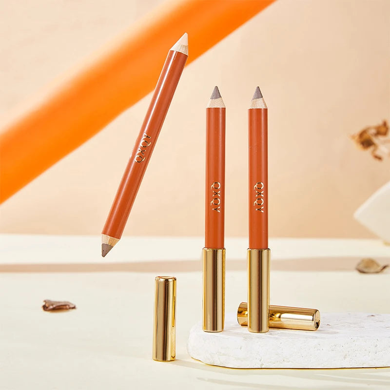 Three dimensional Fine Double Head Contour Pen to Lighten Tear Hole Natural Touch Nose Shadow Contour Holding Highlighter