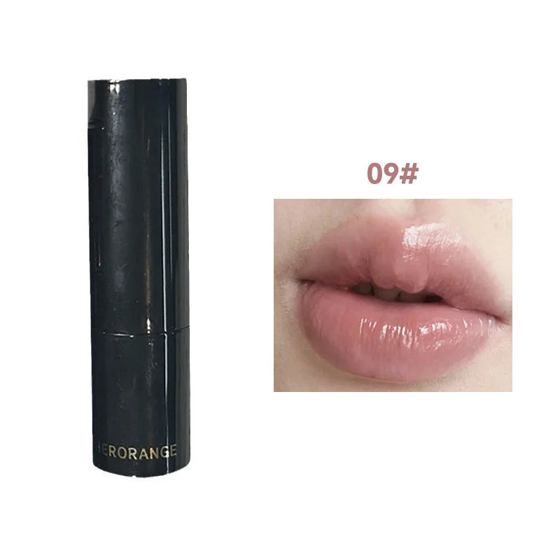 Lipstick Red Brown Lipstick Waterproof Moisturizing Mirror Lipstick Lip Gloss Natural Long-Lasting Makeup Valentine's Day Gift