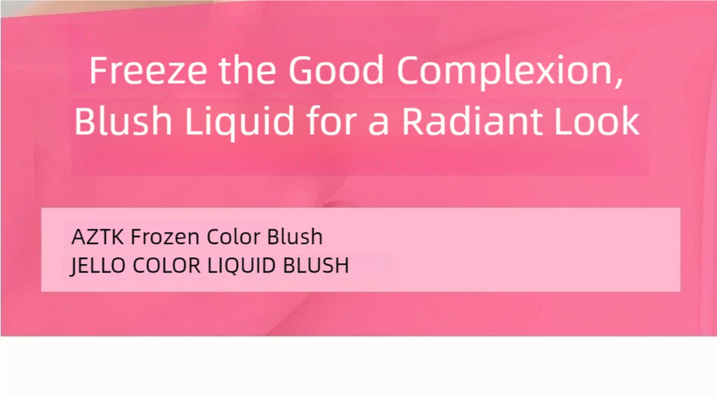 AZTK JC04 Water To Powder Liquid Blush Soft Matte Natural Flush Brightening Cheek Tint Lightweight Blendable Waterproof Makeup