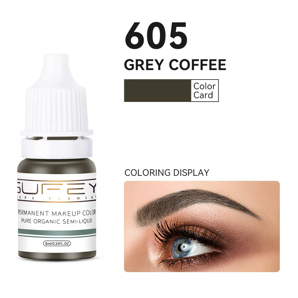 33 Colors Permanent Makeup Pigment Lip Tattoo Inks Vegan Eyebrows Microblading Pigments 8ml Body Art Ink for PMU Artists