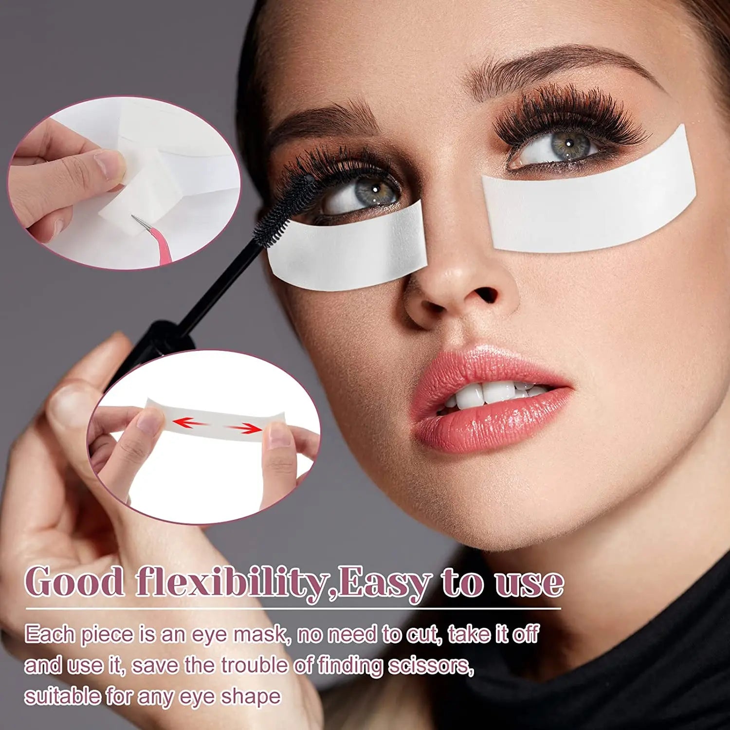 Under Eye Pads Stickers Lash Extension Supplies 110PCS/roll Foam Eye Pads Eye Tapes for Grafting Lashes Eyelash Patches