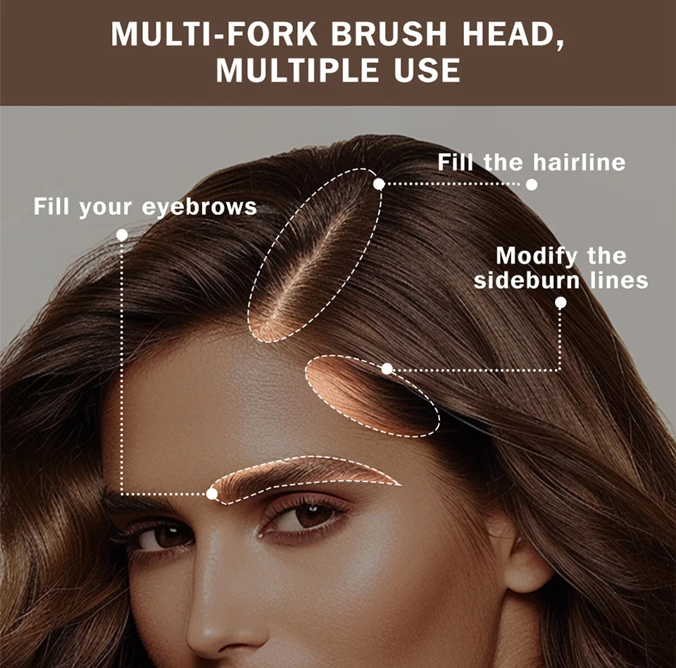 Waterproof Hairline & Root Concealer Pen – Instant Grey Coverage with Easy Blend Powder Stick for Normal Hair