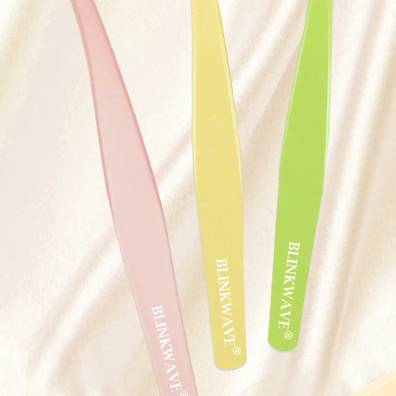 Anti-Stick Applicator No Glue Eyelashes Non Stick Coated Stainless Steel Tweezer Glue-free Eyelashes Beginner-Friendly tools