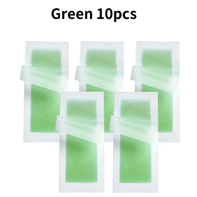 10/20/100 Pcs Depilatory Wax Strips Hair Removal Wax Paper Cold Wax Strips Paper For Face Neck Arm Leg Body Beauty Tools