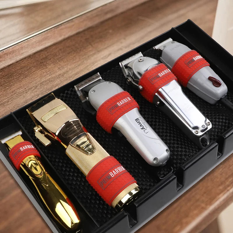 3Pcs  Professional Barber Clipper Grip Non Slip Barber Clipper Bands Resistance Barber Sleeve Barber Hair Clipper Holder Tools