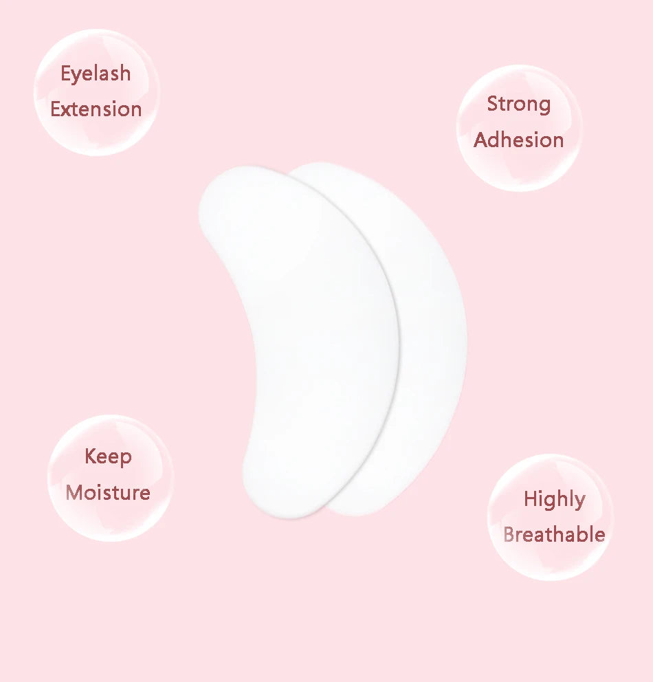 20/50/100pcs Eye Patches Eyelash Extension Under Eye Pads Makeup Eyelash Patches Tip Stickers Pads For Eyelash Extension Makeup