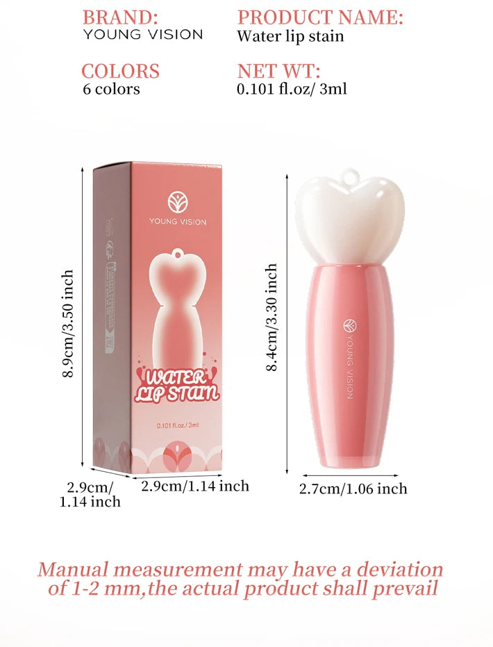 Lip Dye Liquid Lip Glaze Cute Waterproof Non-Stick Liquid Lipstick 6 Colors Available