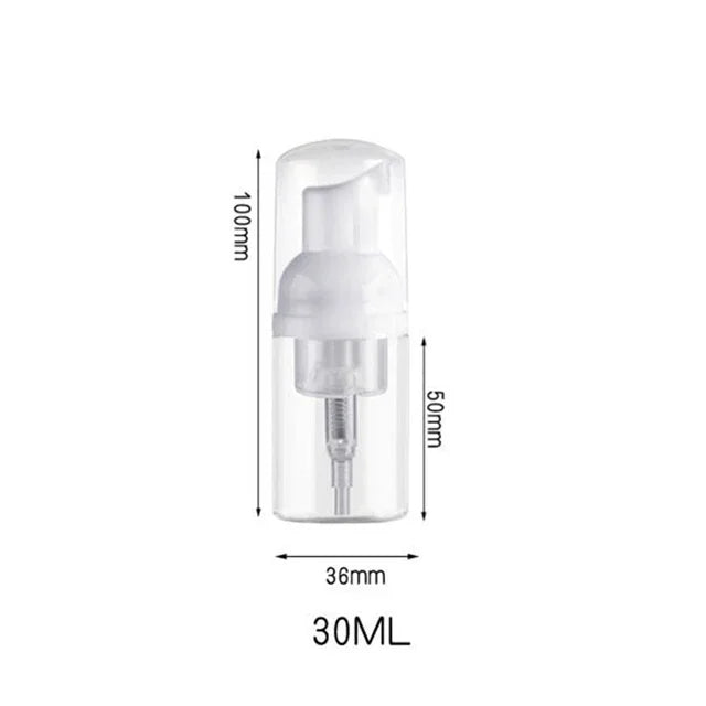 2Pcs 30ml 50ml 60ml 100ml Plastic Foam Pump Bottle Empty Face Eyelashes Cosmetic Bottle Cleaner Soap Dispenser Foam Bottle