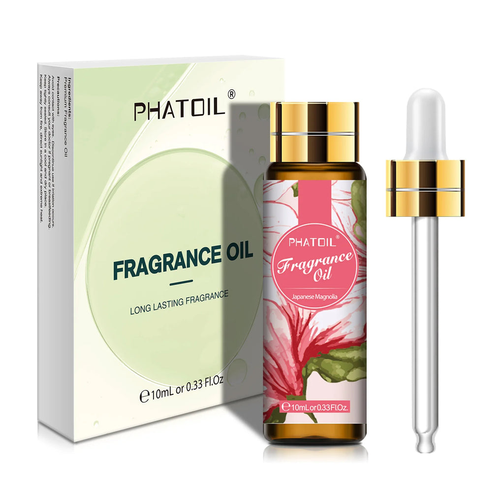 PHATOIL 10ml Coconut & Vanilla Fragrance Oil For Diffuser Aromatherapy White Musk Bubble Gum Baby Powder Fragrance Aroma Oils