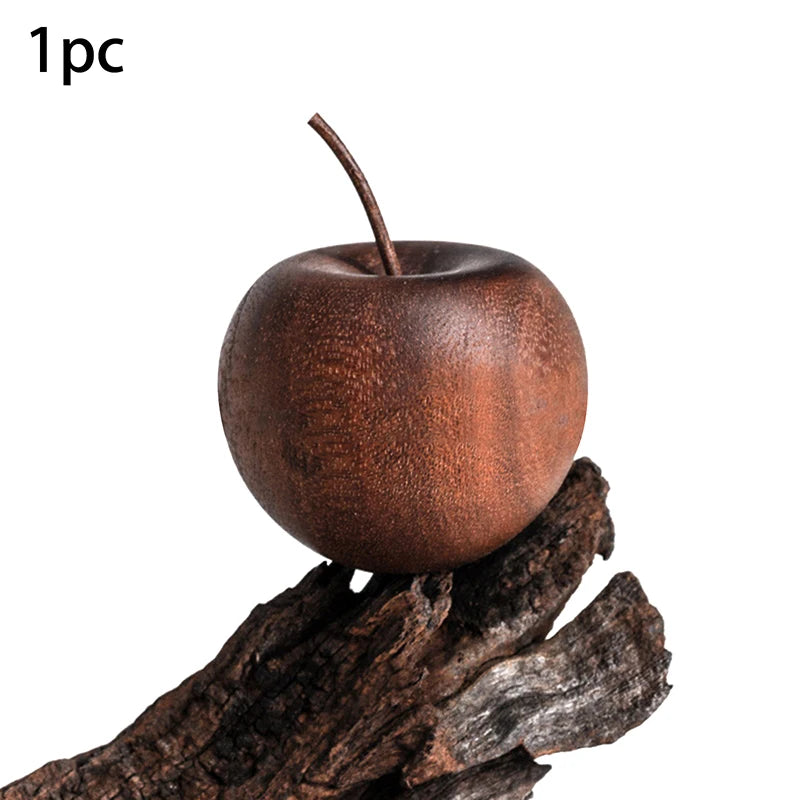 3/1Pcs Wooden Apple Shaped Essential Oil Diffuser Fragrance Diffuser Suitable For Home Bathroom Car Decoration
