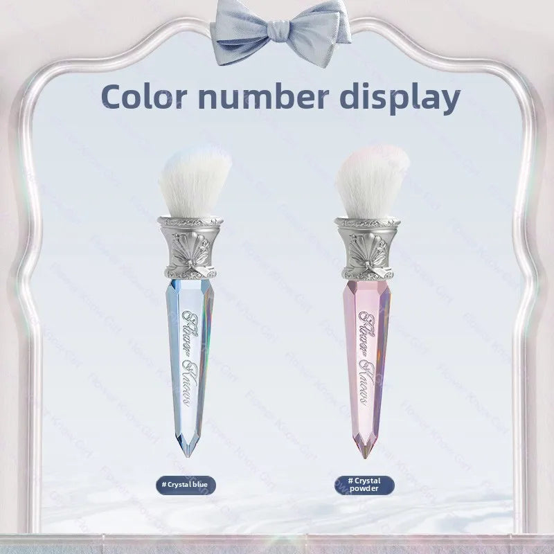 Flower Knows Shell Pearl  Series Blush Brush Wool Loose Powder Highlighter Brushes