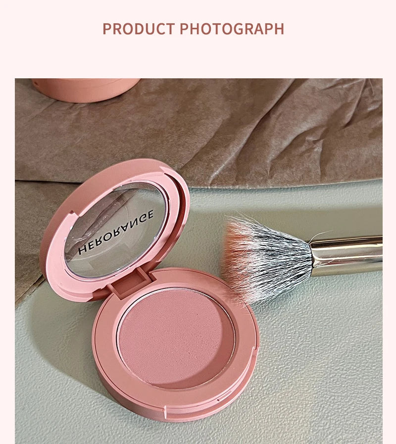 HERORANGE Creamy Blush Soft Matte Natural Color Long Lasting Daily Cheek Makeup For Women