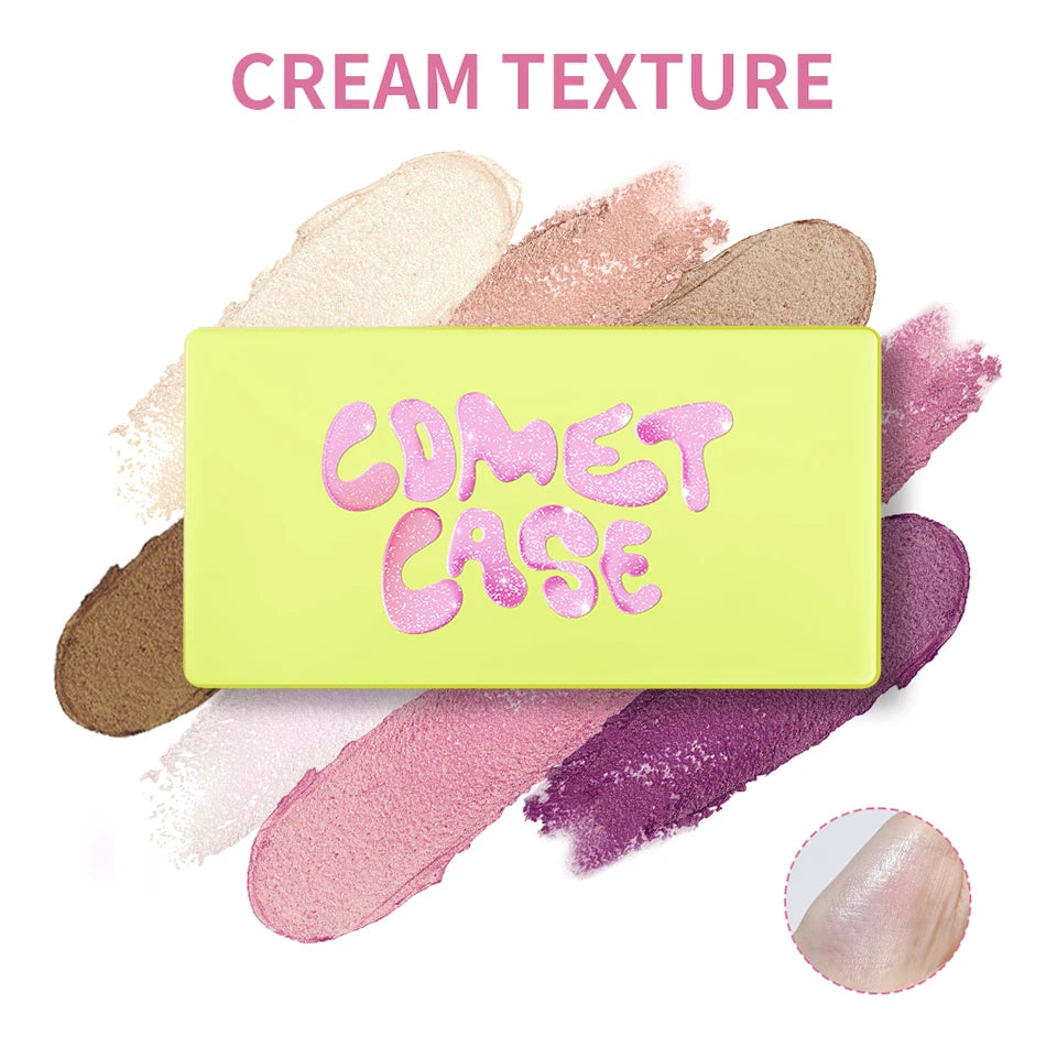 Curve Case Cream Eyebrow Cream Blush Highlighter Palette Matte Shimmer Finishes Shadow Tones Long-Lasting Cosmetics