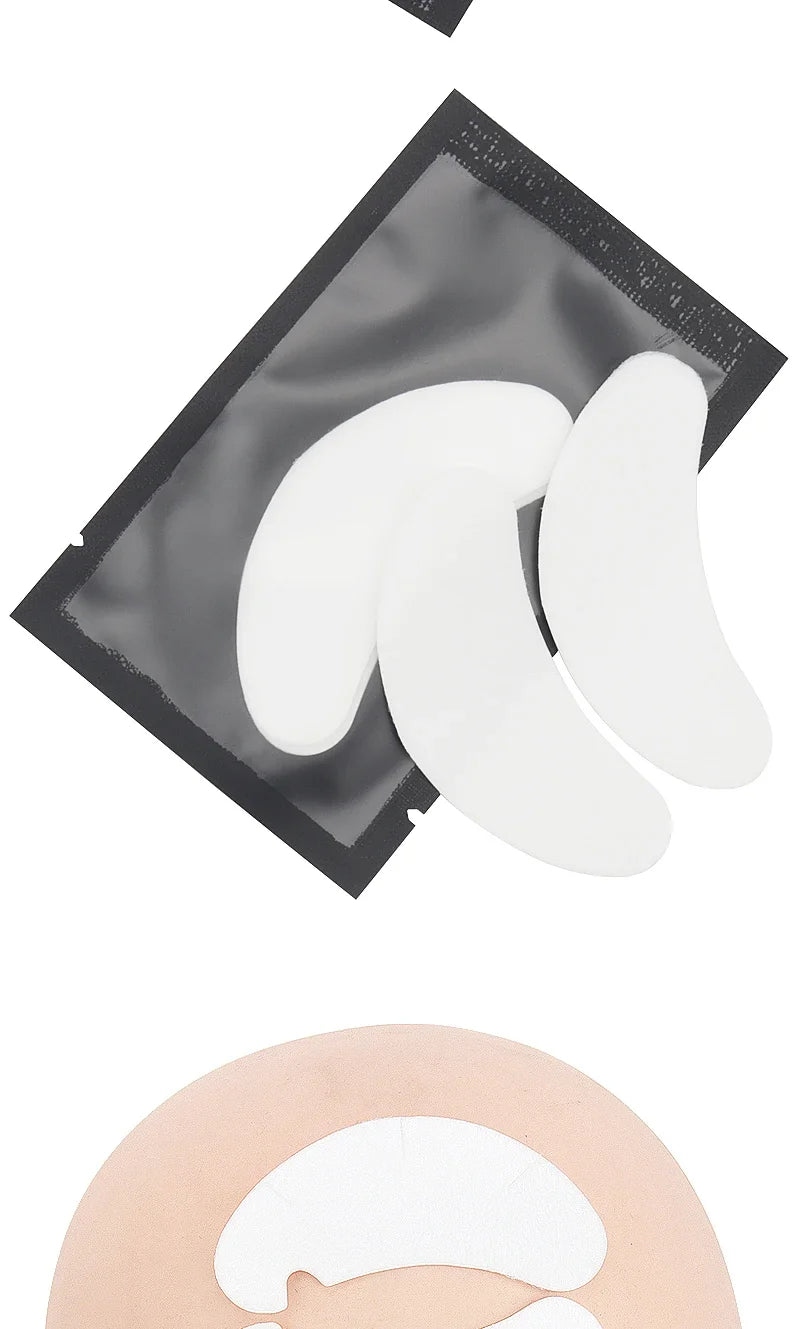 50-500 Pairs Eye Patches Eyelash Extension Under Eye Pads Makeup Lashes Patch Tip Stickers Pads For Eyelash Extension Supplies