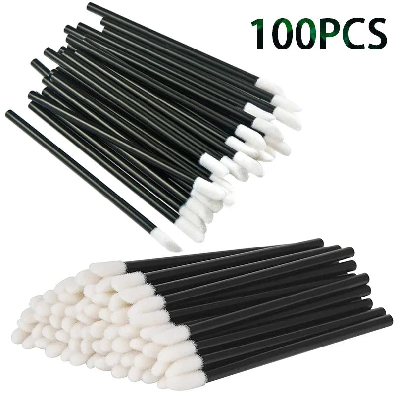 100Pcs Lip Brush Eyelash Extension Brush Makeup Brushes For Lash Extension Mascara Applicator Lipstick Wands Cosmetic Tools