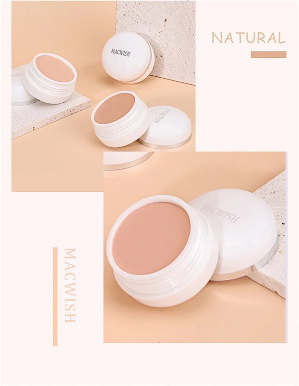 High Coverage Concealer Cover Anti Dark Circle Freckle Lasting Waterproof Foundation BB Cream for Face Makeup Base Cosmetics
