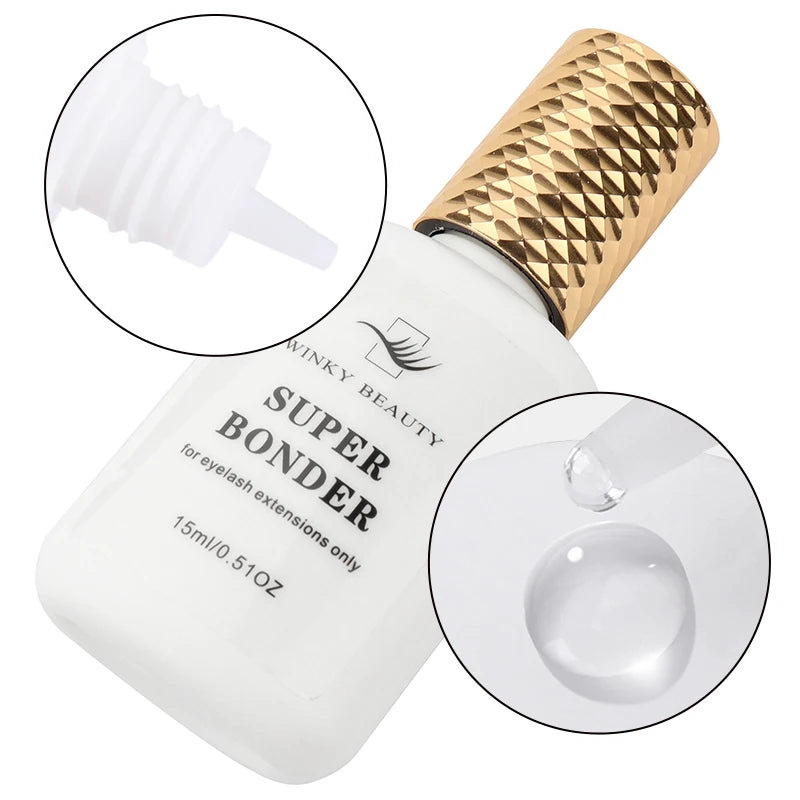 15ml Super Bonder Fixing Agent for Eyelashes Extensions Primer for Lash Glue Help Lash Bonder Adhesive Hardener Professional