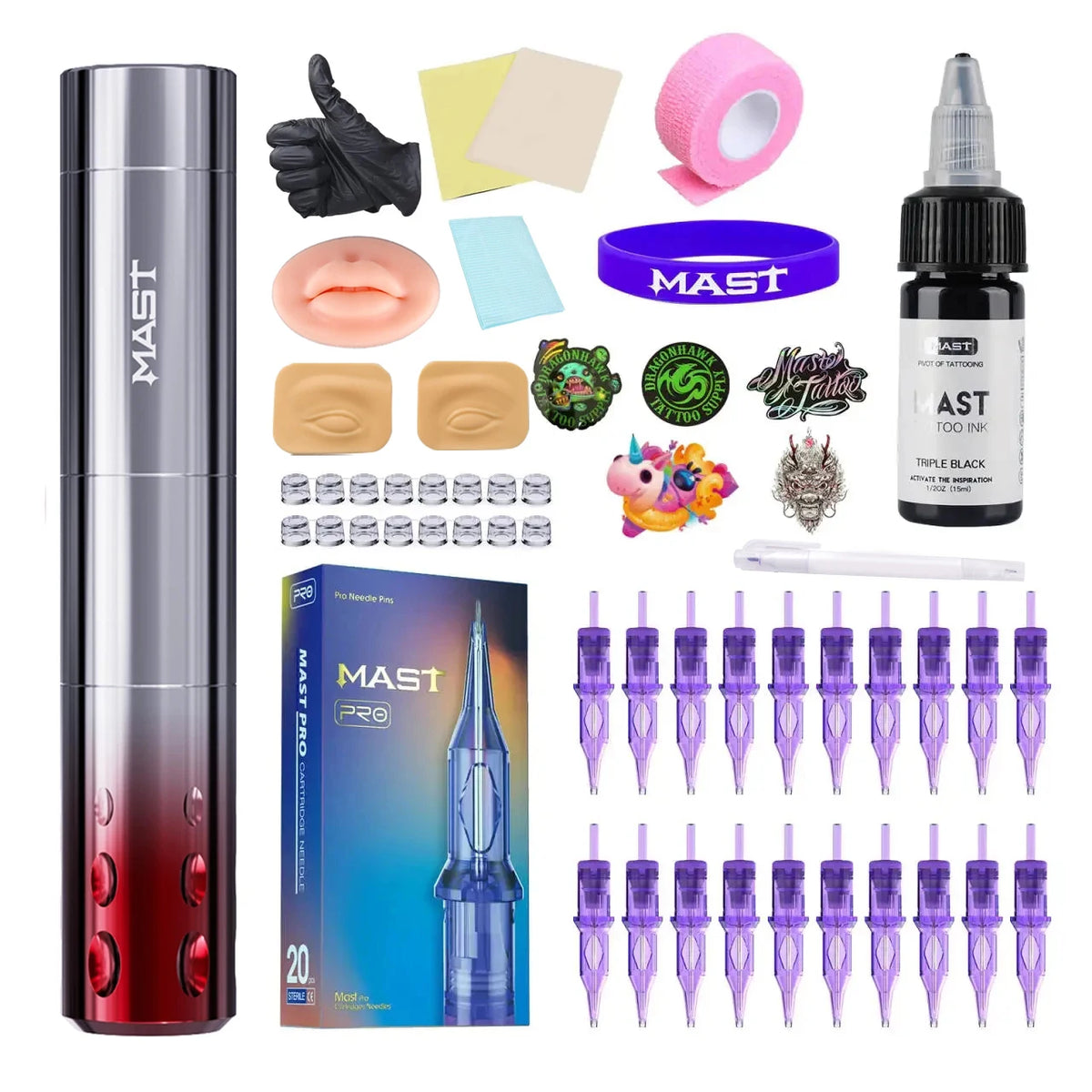 Mast Dawn2 PMU Pen Wireless Permanent Makeup Machine 2-12V Working Voltage 3.0mm Stroke Lightweight Design for Micropigmentation
