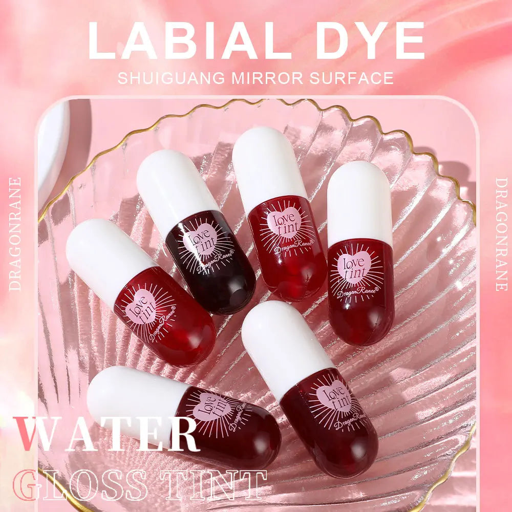 Lip Dye Liquid Lip Glaze Cute Waterproof Non-Stick Liquid Lipstick 6 Colors Available