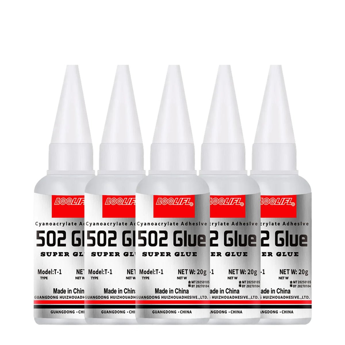 502 Super Strong Quick-Drying Adhesive, Professionally Used for Daily Repair of Toy Plastics, Is White, Transparent and Odorless