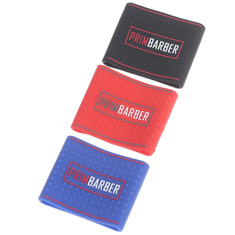 3Pcs  Professional Barber Clipper Grip Non Slip Barber Clipper Bands Resistance Barber Sleeve Barber Hair Clipper Holder Tools
