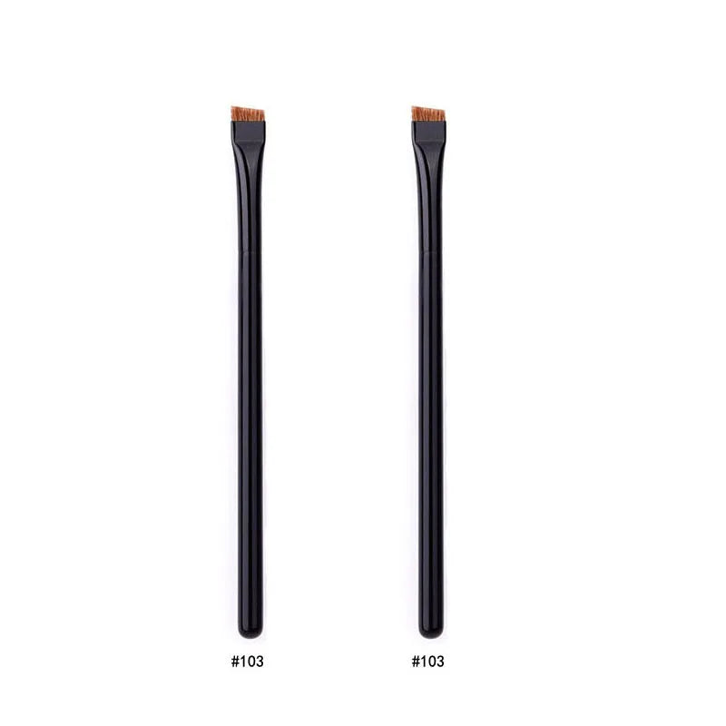 Karsyngirl 1/2/3Pcs Professional Eye Makeup Brush Flat Eyeliner Brush Eyebrow Application Lip Makeup Brush Eye Patch Makeup Tool