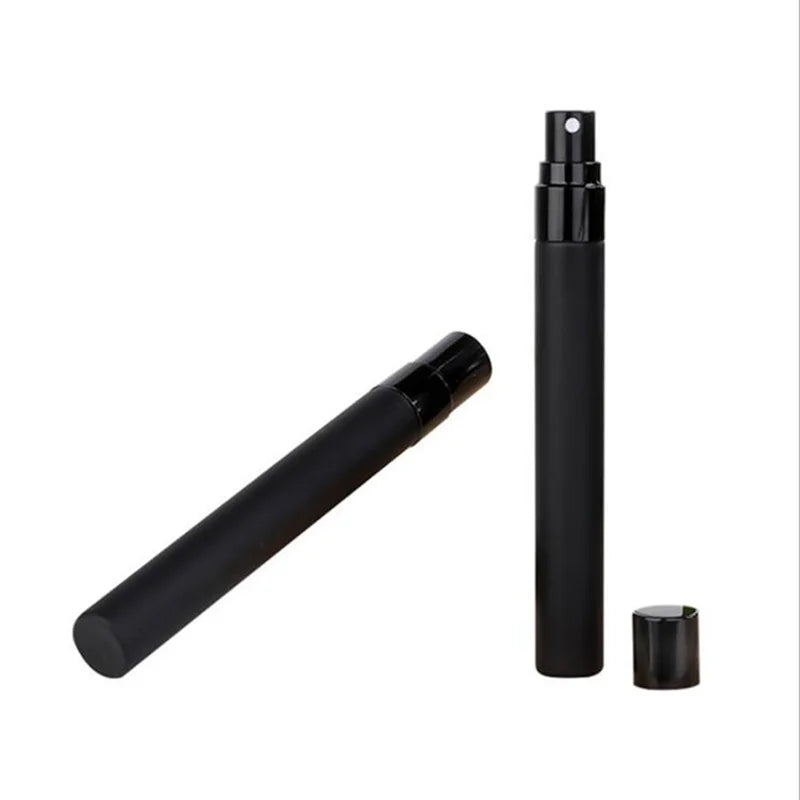 5PCS 5ml 10ml Portable Black Perfume Bottle Perfume Glass Bottle Empty Cosmetics Bottle Sample Test Tube Travel Cosmetic Tool
