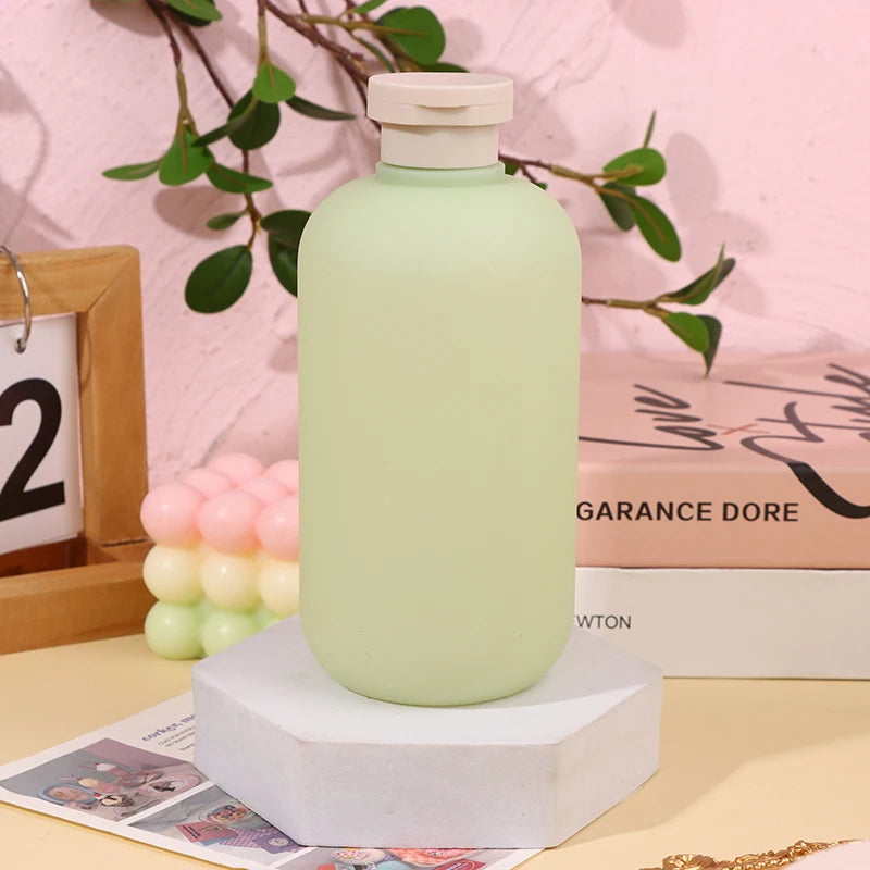 Green Grey Refillable Bottle Filp Lid Empty Plastic Hand Sanitizer Shampoo Lotion Bottles Cosmetic Cream Jars Travel Essentials