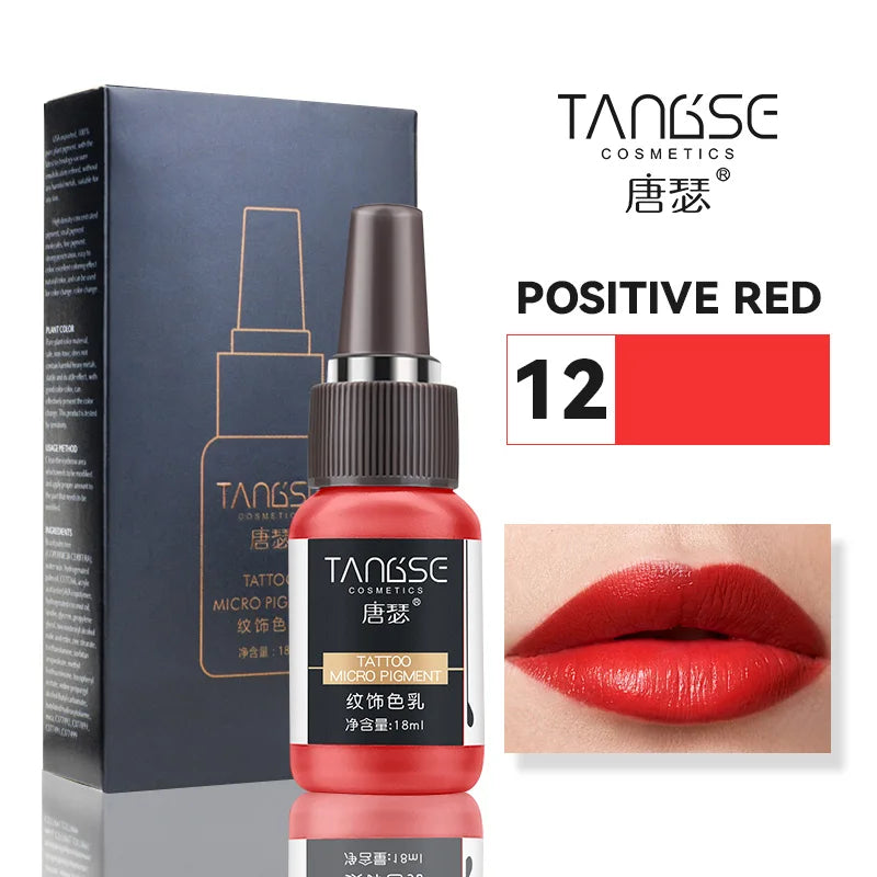 18ml Microblading Pigments Professional Tattoo Ink Set Permanent Makeup Eyebrow Lips Eyeline Tattoo Color Body Beauty Art Tool