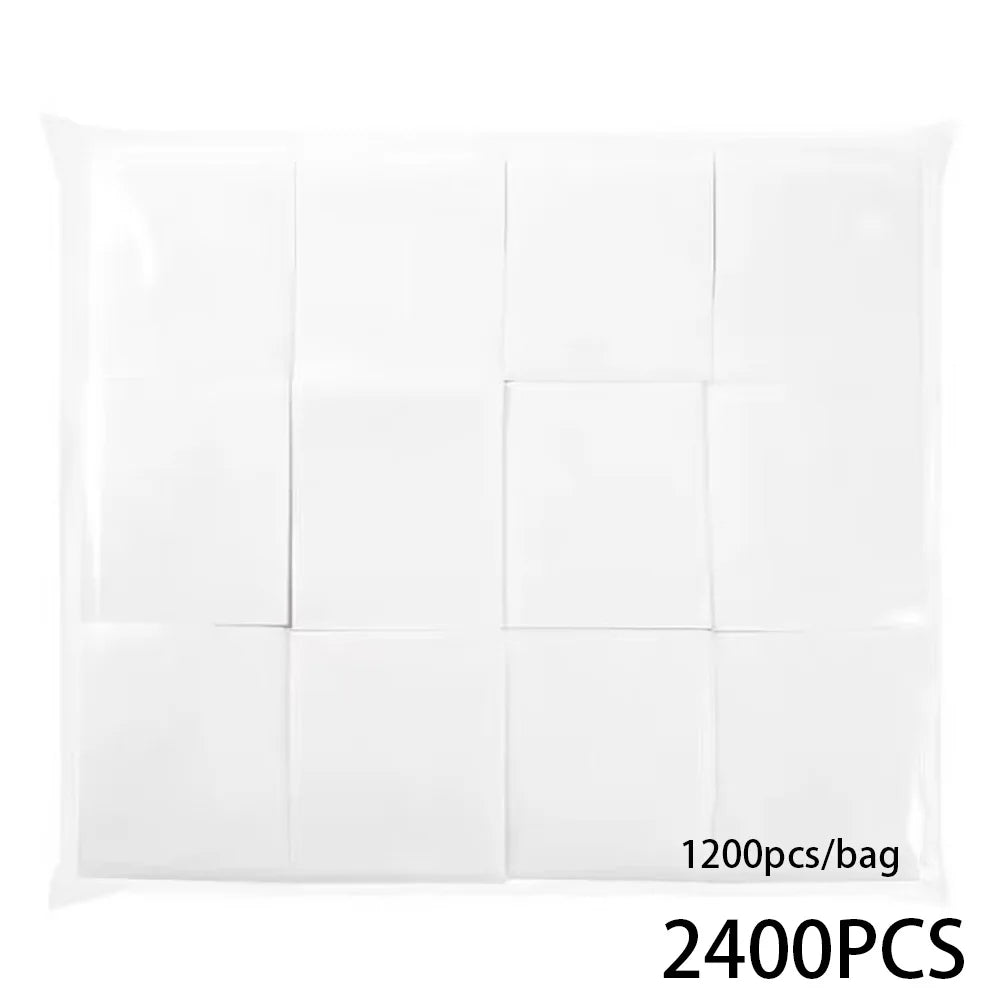 1200/2400pcs Facial Cotton Pads Makeup Remover Cotton Pads Soft Cleaning Tool For Facial Eye Lip Nail Polish Removing Tools