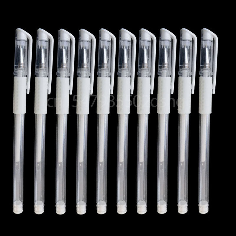 10pcs Pink White Brow Pen Skin Pen Waterproof Eyebrow Lip Tatoo Gel Marker Pen for Microblading Eyebrow Lip Scribe PMU Tool