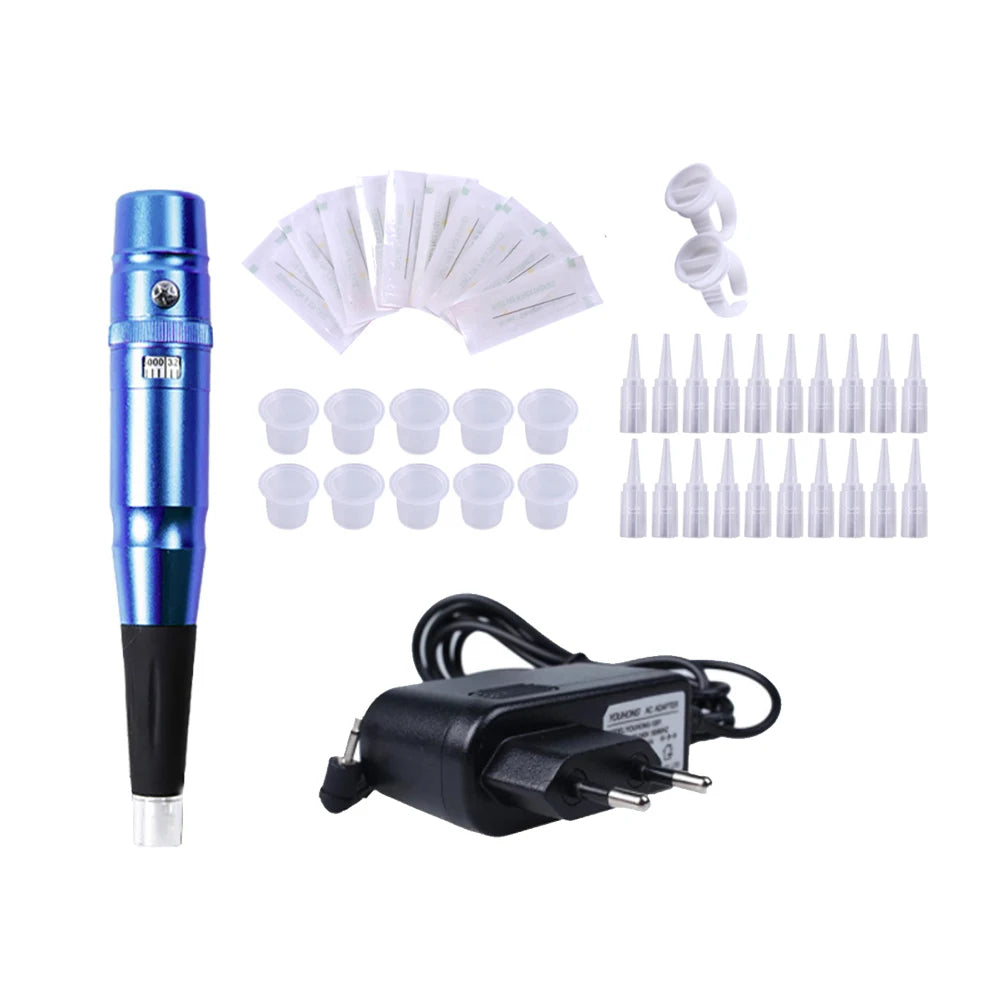 Permanent Makeup Machine Rotary Tattoo Machines Pen Semi-PMU Pens Eyebrow Lip Piercing Gun Tatuagem Microblading Supplies Kit