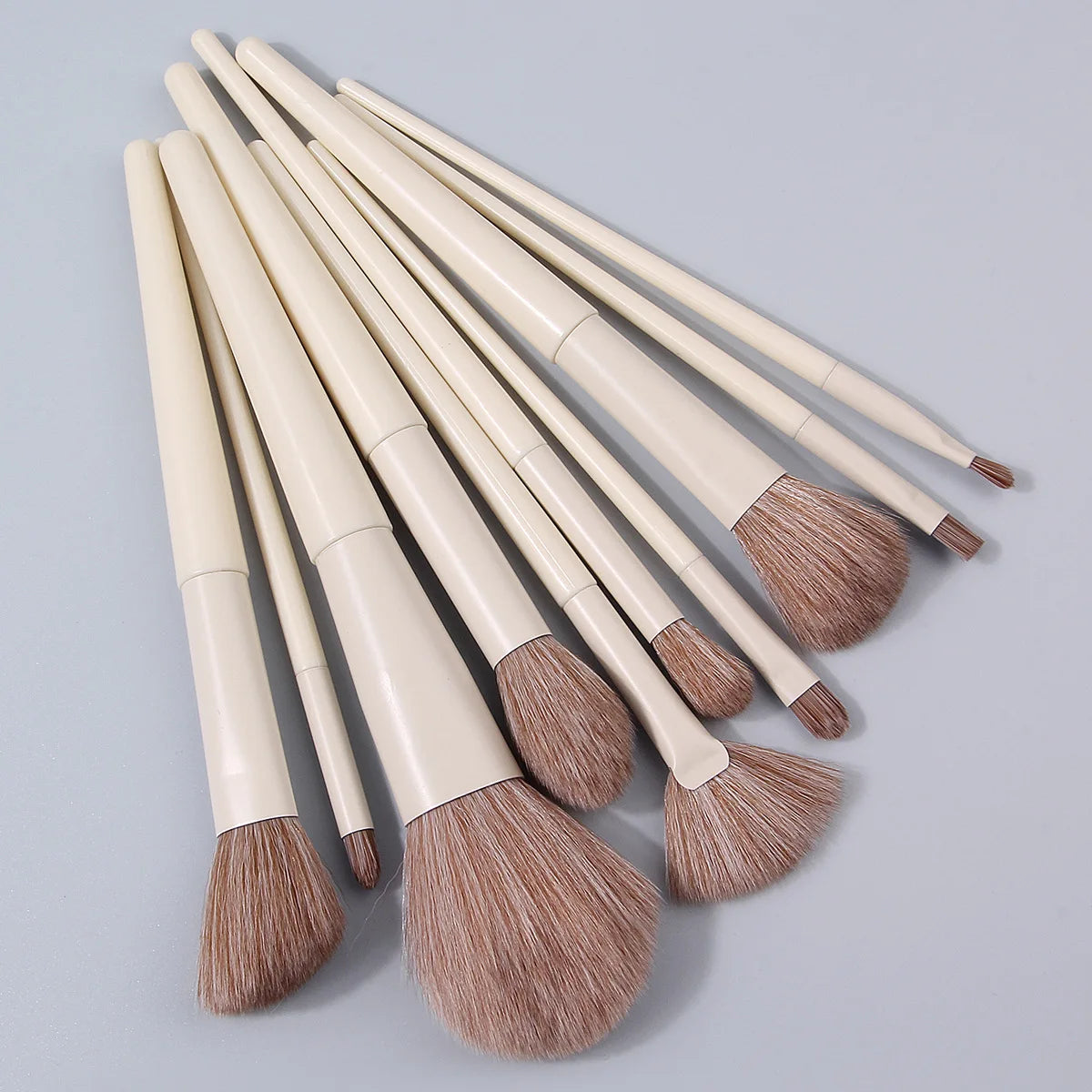 5/9/10pc Professional Eye Makeup Brush Set, Ultra-Thin Blade Eyeliner Brush, Nose Shadow Highlight Brush, Eye Smudge Brush Set
