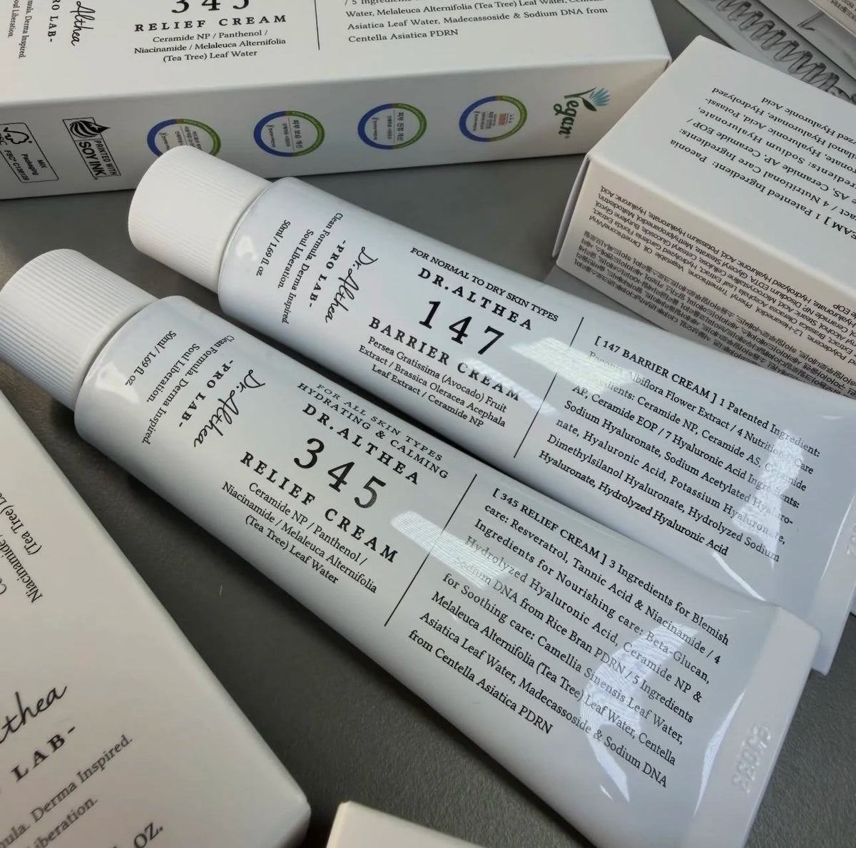 Dr.Althea 147 Barrier Cream 345 Relief Cream Korean Original Facial Collagen Moisturizer Centella Asiatiea Hyaluronle Acid Cream