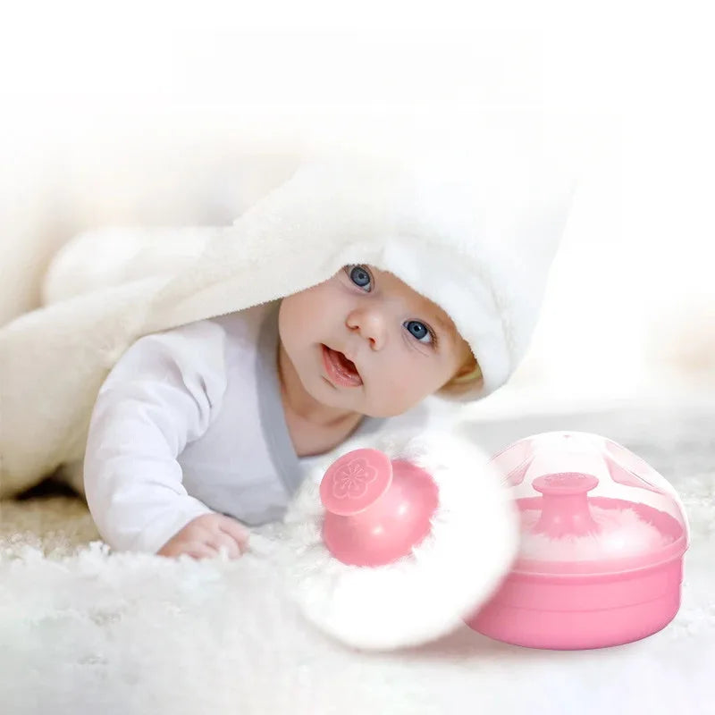 High Quality Powder Puff Set with Case, Sponge Puff for Face & Body Loose Powder