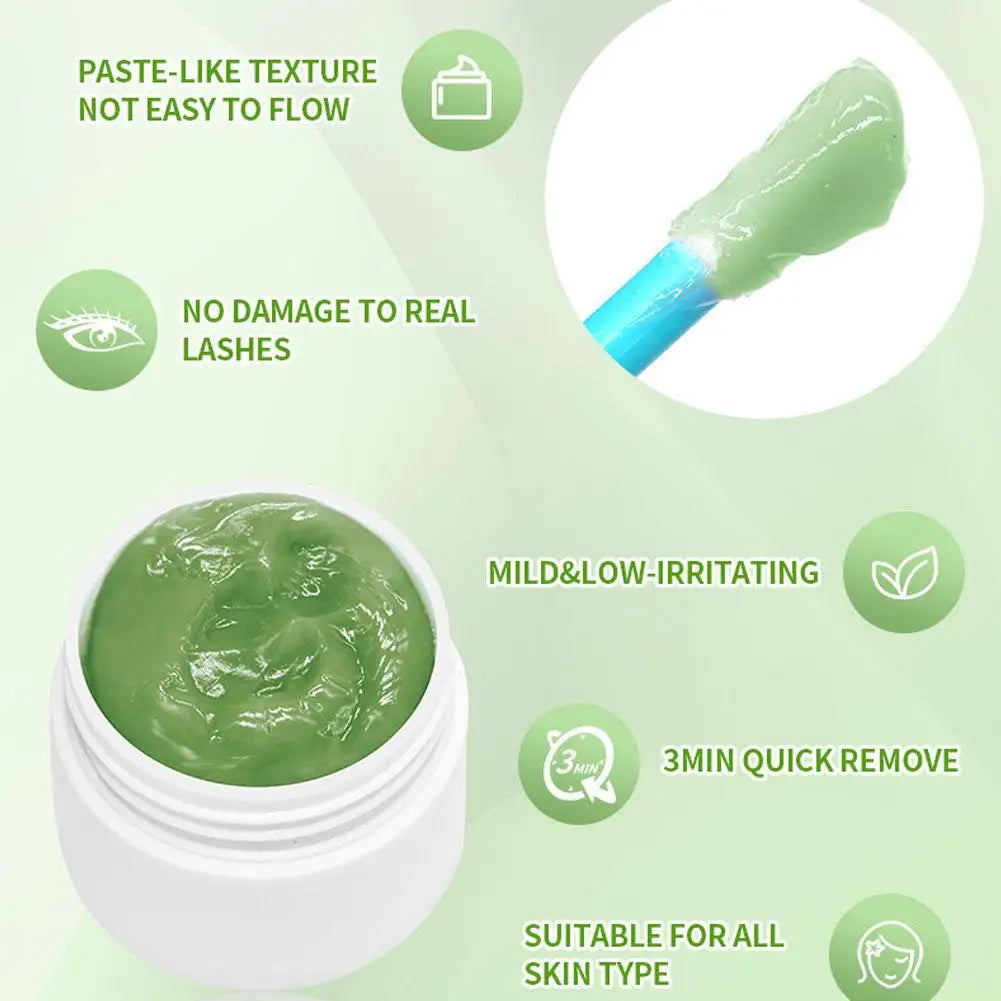 Eyelash Glue Remover CreamTransparent Professional Quick Unload Adhesive Zero Stimulation Remover Cream Makeup Tools