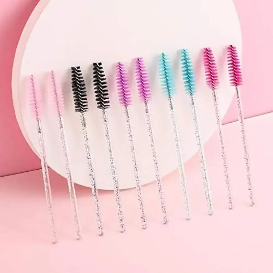 Wholesale 100/500/1000pcs Eye  Beauty Tools Disposable Mascara Wands Eyelash Brush Lash Extension Colorful  Spoolies for Eyebrow